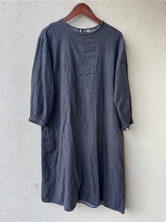 Dresses & Skirts - MUJI Double Cloth Flannel Sac Grey Midi/Maxi Dress